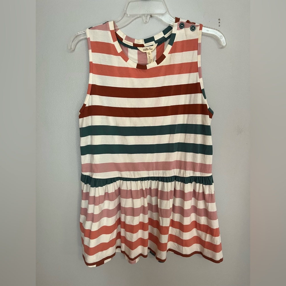 Matilda Jane Striped Tank Top in Pink, Red, and Green